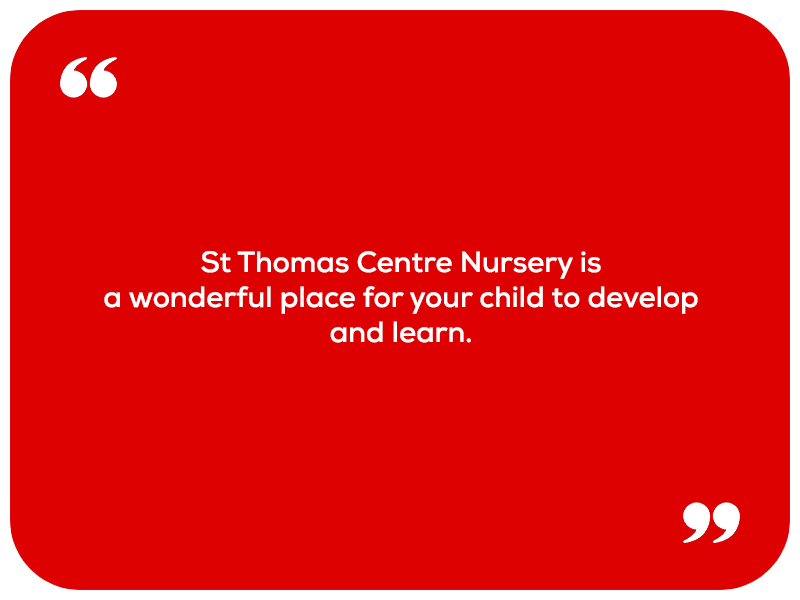 St Thomas Nursery Testimonial